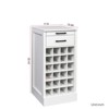 SKRAN Modular 28-Bottle Wine Bar Cabinet with Straight Lines, 17.80"W x 15.95"D x 35.43"H, MDF Material - 3 of 4