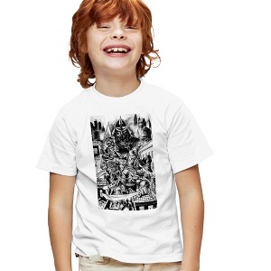Teenage Mutant Ninja Turtles Take Down Shredder Youth T Shirt, White - 1 of 4