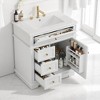 Mshliw 30 Inch Bathroom Vanity with Sink, Freestanding Cabinet with Tip-Out Drawer and Three Soft-Closing Drawers, Door Shelf Storage - 2 of 4