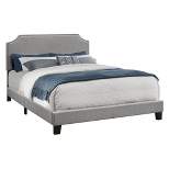 Queen Size Bed Linen with Chrome Trim Gray - EveryRoom