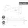 ChicFurnit Ottomans and Benches Storage Ottoman Bench with Armrests and Two bolster Pillows for Living Room, White, 58.66"*18.11"*14.76" - 3 of 4