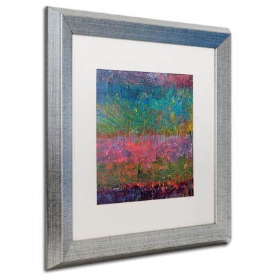 Trademark Fine Art -Michelle Calkins 'Wildflowers' Matted Framed Art