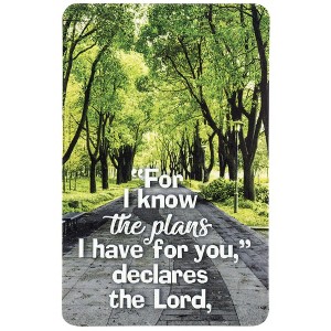 Dicksons for I Know The Plans I Have for You Green Tree 4 x 2.5 Laminated Cardstock Bookmark Pack of 12 - 1 of 2