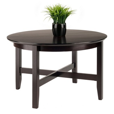 Toby Espresso Medium Wood Round Coffee Table