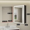 LED Bathroom Medicine Cabinet with Mirror, Surface or Recessed Mount, Defogger, Memory Function, 3-Color Lighting, USB & Outlet, Dimmer - 3 of 4