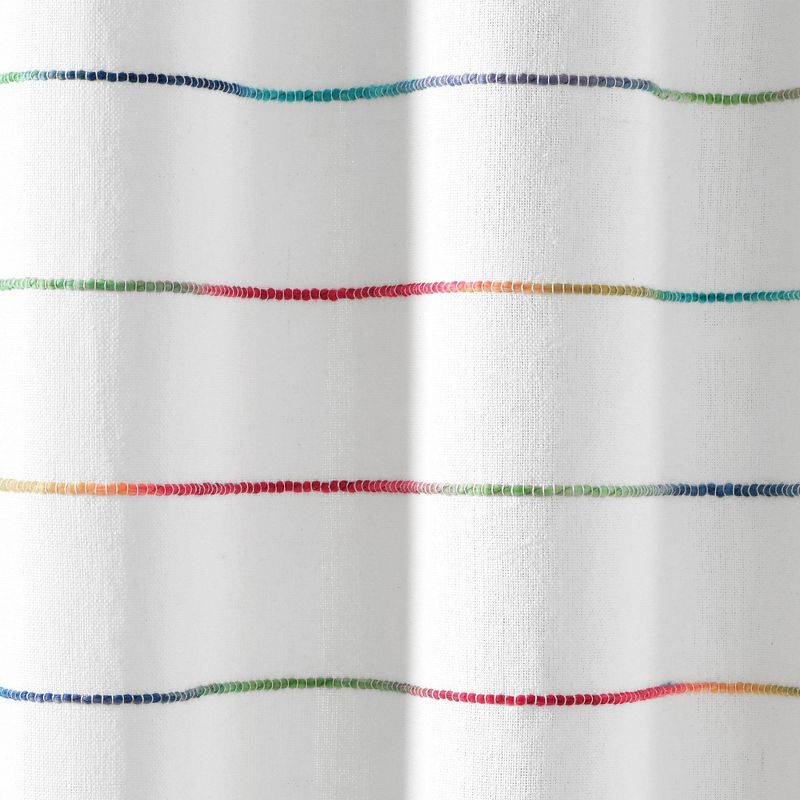 Ombre Striped Yarn Dyed Cotton Shower Curtain - Lush Décor, 6 of 9