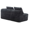 NicBex Modern Chenille Loveseat Sofa with Left Arm & Removable Pillows, Minimalist 2-Seater Sofa for Living Room & Bedroom, Beige - 4 of 4