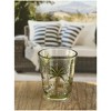 Palm Tree Design Acrylic Glasses Drinking Set of 4 DOF (15oz), Plastic Drinking Glasses, BPA Free Cocktail Glasses, Drinkware Set - 3 of 4