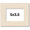 PosterPalooza | 5x3.5 Wide Barnwood Picture Frame, UV Acrylic, 6 Finishes - Grey, Brown, White, and Black - 2 of 4