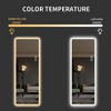 Angel Sar 65" LED Vanity Mirror, Full Length Wall Mount Mirror with Dimmable Lights, Rounded Corners for Bedroom Living Room Dressing Room - 4 of 4