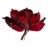Northlight 7" Red Magnolia Christmas Ornament with Clip - 2 of 3