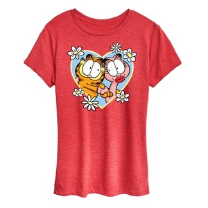 Women's - Garfield - Garfield Arlene Heart Short Sleeve Graphic T-Shirt - 1 of 4