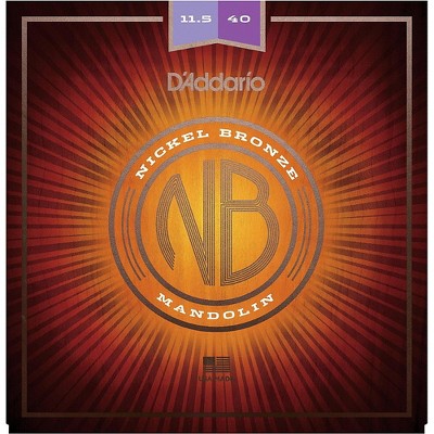 D'Addario NBM11540 Nickel Bronze Custom Medium Mandolin Strings (11.5-40)