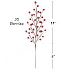 Floral Home 17" Red Berry Spray with 35 Lifelike Berries - Christmas Décor - 12-Piece - 4 of 4