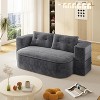 Dolonm 78.7" Corduroy Foldable Sofa: Compressed Boneless Sleeper w/ Functional Blanket, No Assembly，for Living Room, Bedroom - 4 of 4