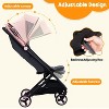 Lightweight Baby Stroller, Airplane Travel Stroller with One-Hand Fold, 5-Point Harness & Storage Basket, Portable Infant Toddler Stroller - 4 of 4