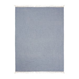 47" X 60"  Cotton Woven Turkish Towel Throw Blanket with Fringe - 1 of 4