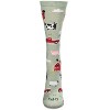 Memoi Farm Fun Bamboo Blend Crew Socks Moss 9-11 - 2 of 4