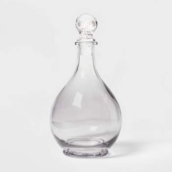 Glass Decanter with Skull Stopper Halloween Drinkware - Hyde & EEK! Boutique™