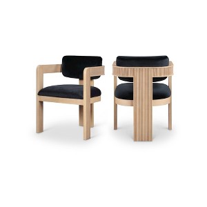 Meridian Furniture,Sacha Velvet Dining Chair, Set of 2 - 1 of 4
