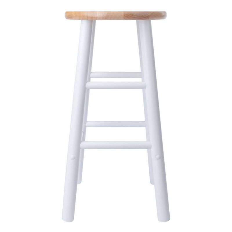 2pc 24&#34; Huxton Counter Height Barstools Natural/White - Winsome, 5 of 12