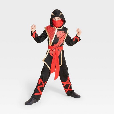 Kids' Light Up Snake Ninja Halloween Costume Jumpsuit with Mask - Hyde & EEK! Boutique™