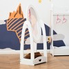 HOMCOM Full Length Mirror for Children, Adjustable to be Viewed From Multiple Angles Dress-up and Make-up, White - 2 of 4