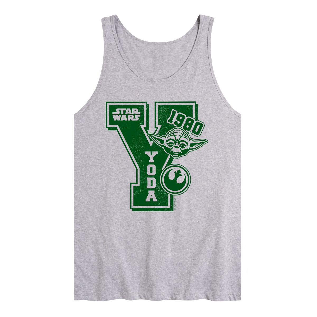 Men's - Star Wars - Yoda Letterman Graphic Tank Top