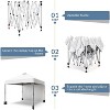 10'x10' Outdoor Canopy Tent with Sidewall, Easy Pop up Canopy with Vented Roof, Outdoor Sun Shade for Garden Commercial Party - 2 of 4
