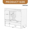 36" Bathroom Vanity with Sink,Modern Single Vanity with Drawers and Open Shelf, Solid Wood Bathroom Storage Cabinet with Ceramic Sink - Leovsnove - 4 of 4