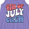 Girls' - Instant Message - Fourth Of July Crew Graphic Sleeveless Aline Dress - 2 of 4