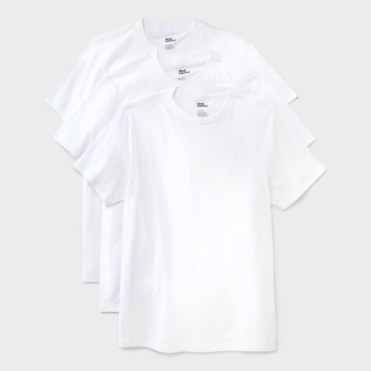 Men's Crewneck T-Shirt 3pk - Dealworthy™ White