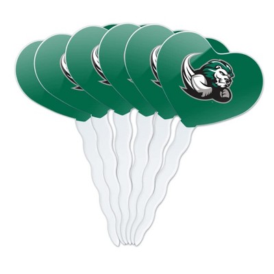 Slippery Rock Primary Logo Heart Love Cupcake Picks Toppers Decoration Set of 6