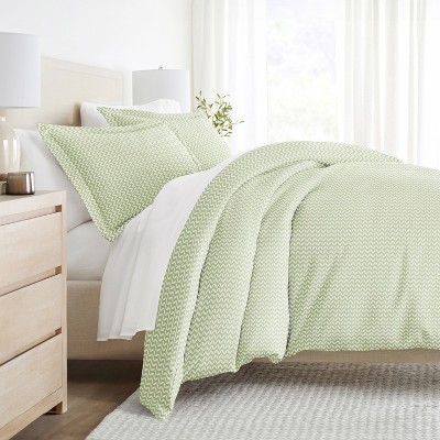 Chevron & Polka Dots Pattern Premium  3PC Duvet Cover & Shams Set, Ultra Soft, Easy Care - Becky Cameron