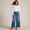Lands' End Women's Denim High Rise Extra Wide Leg Crop Jeans - 4 of 4