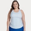 Calypsa Women's Maya Tankini Swim Top With Built-in Bra - 3 of 4
