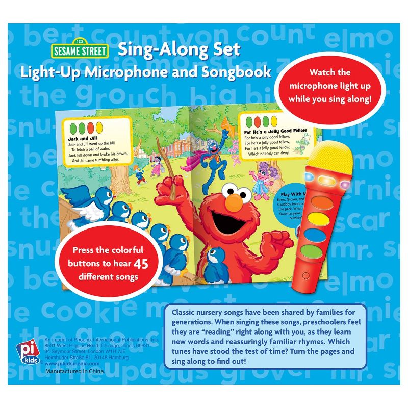Sesame Street: Sing Along with Elmo! Light Up Microphone and Songbook Sound Book Set, 2 of 7