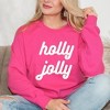Simply Sage Market Women's Graphic Sweatshirt Holly Jolly Bold Cursive - 2 of 4