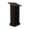 AndMakers 24.01 in. W x 15.66 in. D x 44.48 in. H Presentation Station Lectern with Storage - 3 of 4