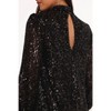 Petal and Pup Springfield Mini Dress - Black/Gold S - 3 of 4