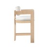 Meridian Furniture,Sacha Cream Velvet Stool - 4 of 4