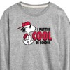 Boys' - Peanuts - Snoopy I Put the Cool in School Long Sleeve Graphic T-Shirt - 2 of 4