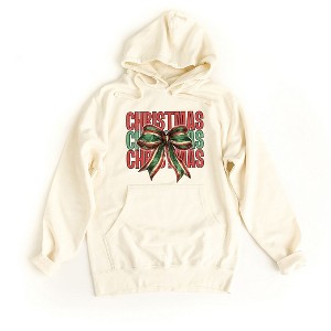 Simply Sage Market Women's Graphic Hoodie Coquette Christmas Stacked - 1 of 2