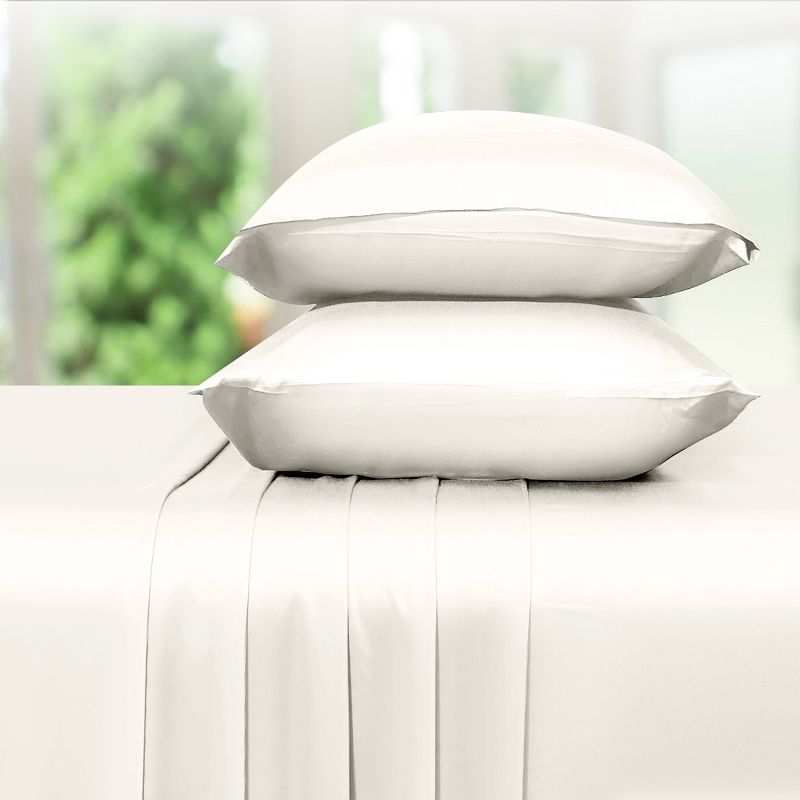 Soft Silk-Like Cooling Bed Sheets, Deep Pocket Sheets Set by California Design Den, 1 of 11