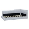 TiramisuBest Twin Size L-Shaped Corduroy Daybed Upholstered Daybed - 3 of 4