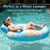 Sunrio Inflatable 61" x 44" Pool Chair Float – Built-In Cup Holder, Headrest, and Footrest for Ultimate Comfort - 3 of 4