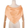 INSPIRE CHIC Women's Solid Color Satin Large Square Scarf Neckerchief Bandanas 35"x35" - 2 of 4
