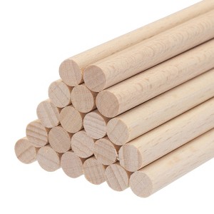 Unique Bargains Arts Garden Christmas Decoration Round Natural Wood Sticks 20 Pcs - 1 of 4