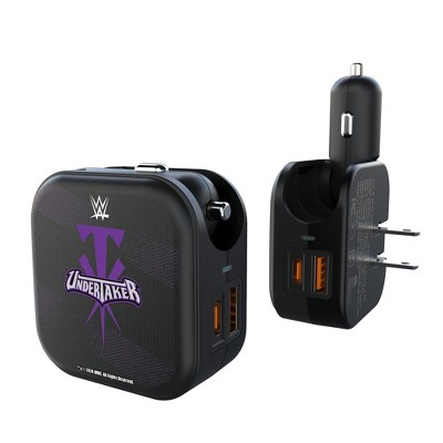 WWE Legends Steel 18-Watt 2 in 1 USB A/C Charger