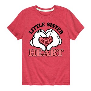 Girls' - Disney - Little Sister Big Heart Short Sleeve Graphic T-Shirt - 1 of 4
